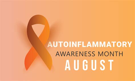 August is Autoinflammatory awareness month. background, banner, card ...