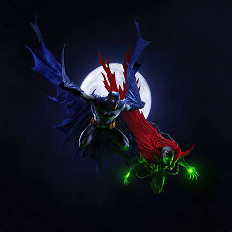 Batman Wallpaper 4K, Spawn, DC Comics, DC Superheroes