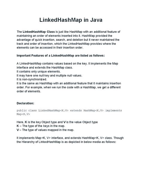 LinkedHashMap Java 的图像结果