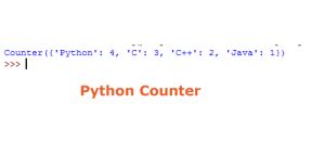Image result for Python Collection Counter