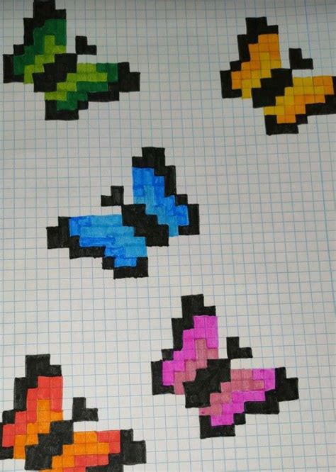 Image result for Butterfly Graph Paper Crafts