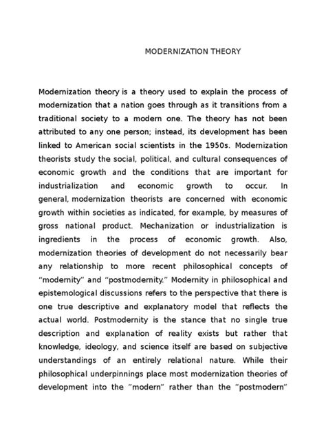 Image result for Modernization Theory of Development PDF