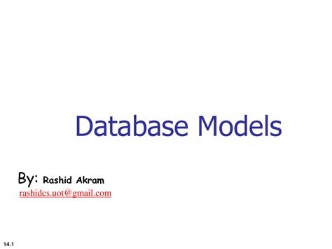 Image result for Database Models Tutorial