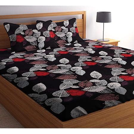 ZCI Bedsheet for Double Bed_ Cotton King Size 120 TC (Multicolour_Set ...