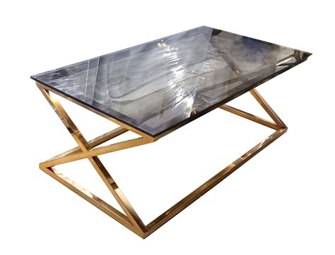 S. K. MODERN ART Center Table Coffee Table for Living Room Stainless ...