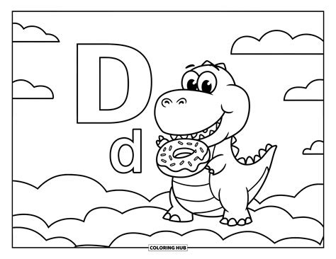 95+ Letter D Coloring Pages for Kids & Adults (Free Printable PDFs)