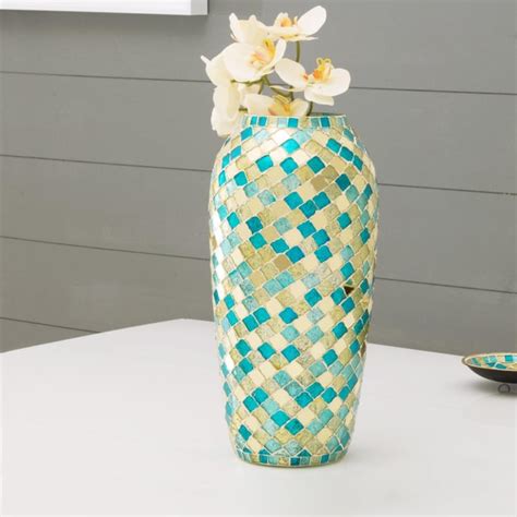 Buy Splendid Aura Mosaic Flower Vase from Home Centre at just INR 1599.0