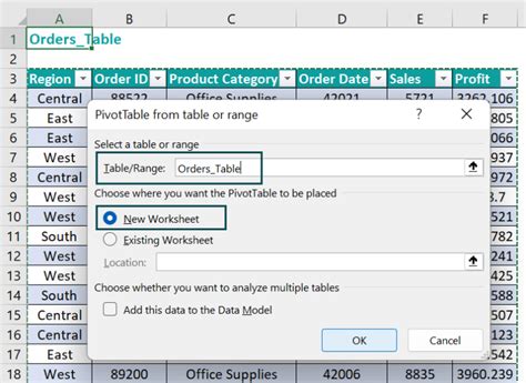 Complex Data Model Example Excel 的图像结果