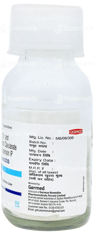 Augmed Dds 400/57 Mg Suspension 30 Ml: Uses, Side Effects, Price ...