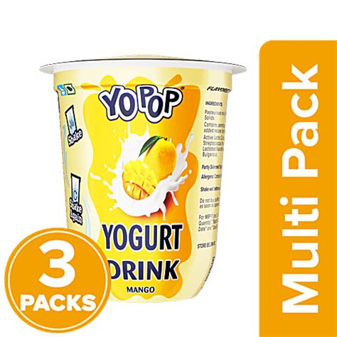 Buy Mamie Yova Yo Pop Flavoured Yoghurt Drink - Mango Online at Best ...