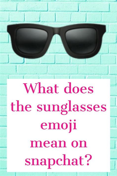 Sunglasses Face Emoji Snapchat at Benjamin Downie blog
