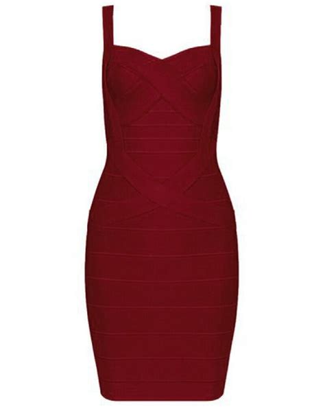 Buy QUECY® Women's Spaghetti Strap Slim Fit Contrast Cute Mini Bandage ...