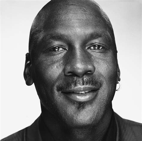Michael Jordan Black And White Portrait