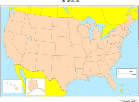 United States Blank Map