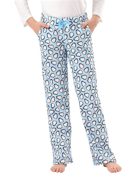 HDE Girl's Fleece Pajama Pants Kids Sleepwear Fuzzy Plush PJ Bottoms w ...