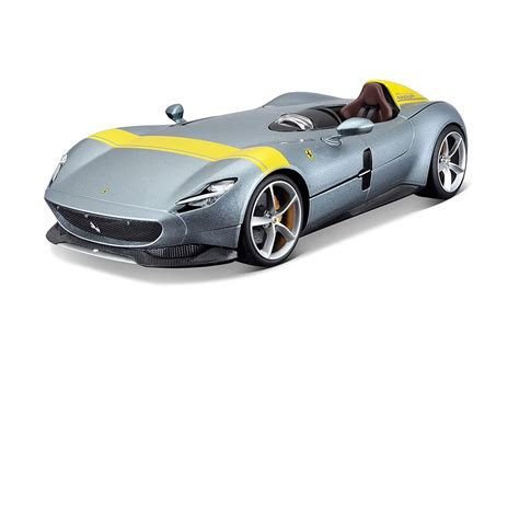 Bburago Ferrari - Race And Play 1:18 - Ferrari Monza Sp1 Silver 16013 ...
