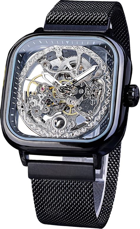 FORSINING Golden Skeleton Automatic Wrist Watch for India | Ubuy