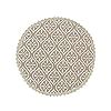 Buy SARAL HOME EASY LIVING White Jute & Cotton Printed Round Table Mat ...