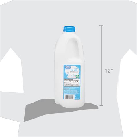 Great Value 1% Low-Fat Milk, Half Gallon, 64 fl oz – Beauty Suppliers ...