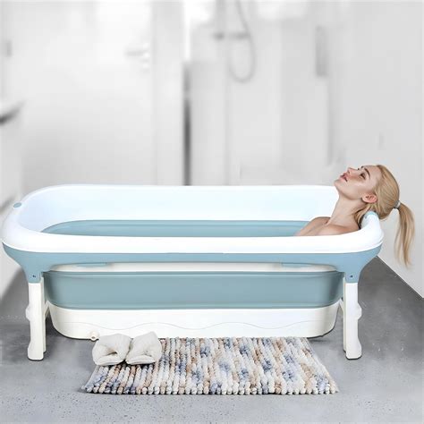 yoakaiax Portable Tub for Adults, Ice Bath Tub, Foldable Bathtub for ...