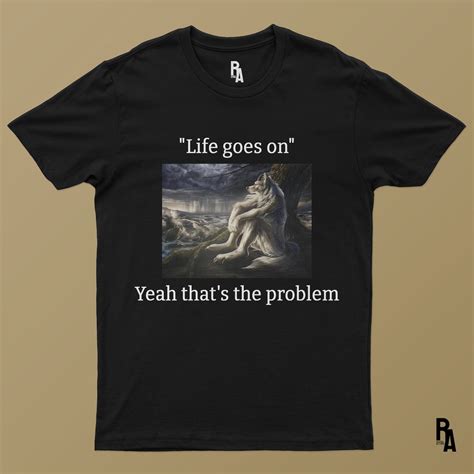 Funny Edgy Humor Shirt, Meme Alpha Wolf, Cotton Unisex T-shirt, Gen Z ...