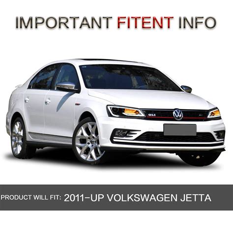 Buy VLAND Headlight Assembly Fit for Volkswagen JETTA 2012 2013 2014 ...