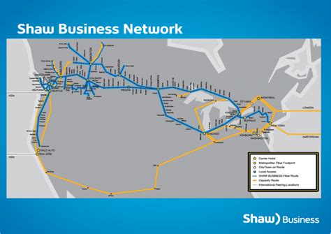 Image result for Shaw Internet Map