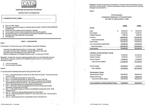 Image result for Bookkeeping Test Practice