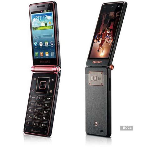 It features the old-school flip phone design with dual touchscreens and ...