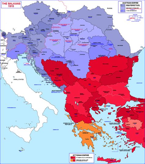 Balkan Peninsula Map Ww1