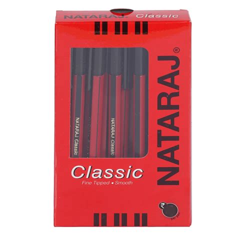 NATARAJ Classic Ball Pen-Green| Comfortable Grip | Non-fading ink ...