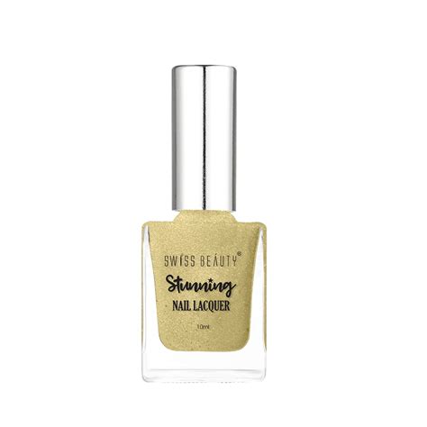 Buy Swiss Beauty Stunning Nail Lacquer, Shade No - 56, Gold Stone | 10 ...