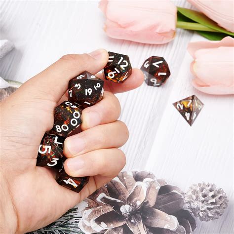 Buy Xinwangda D & D Dice Set 11 Manual Translucent Polyhedron Goblin ...