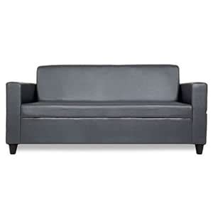 Housefull Willson Three Seater Sofa (Grey) : Amazon.in: Home & Kitchen