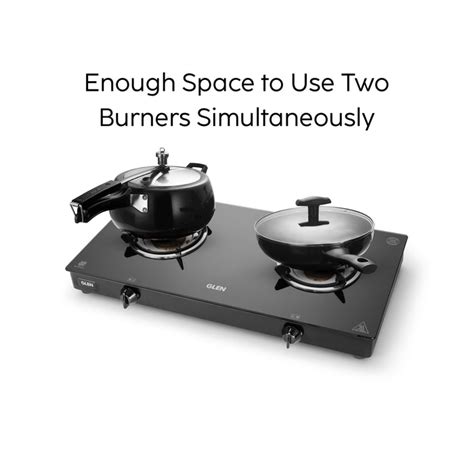 Buy 2 Burner Glass Gas Stove Online at the Best Prices | Glen