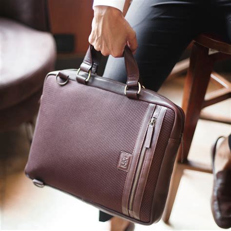 SIMONE MEN'S LAPTOP BAG - MUD
