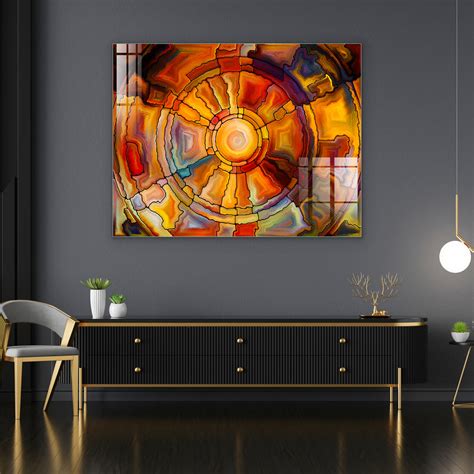 Digital Glass Prints: Tangled Tiles Mosaic art Paintings – Flair Glass