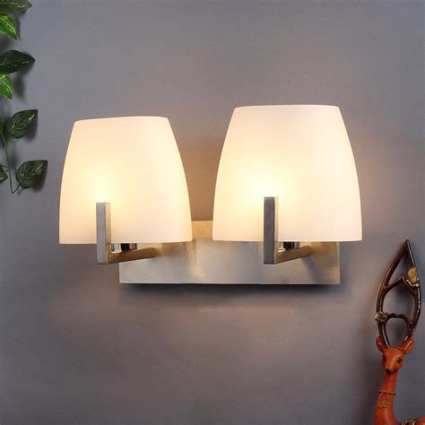 ANKUR SEMPRE SIMPLE ELEGANT WHITE GLASS WALL LIGHT at the lowest price ...