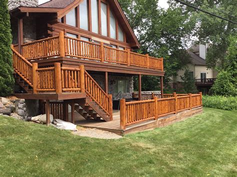 Rustic Log Railing - Homestead Timbers