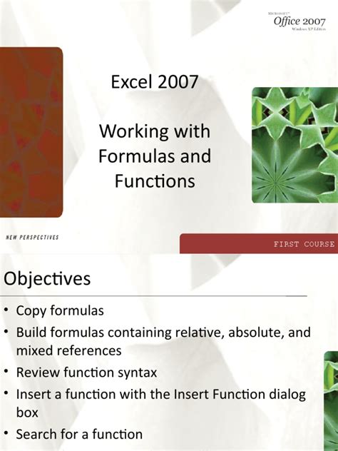 Image result for Excel 2007 Functions