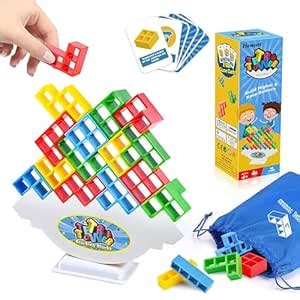 Buy Hemsett Tetra Tower Game – Fun & Educational Balancing Toy for Kids ...