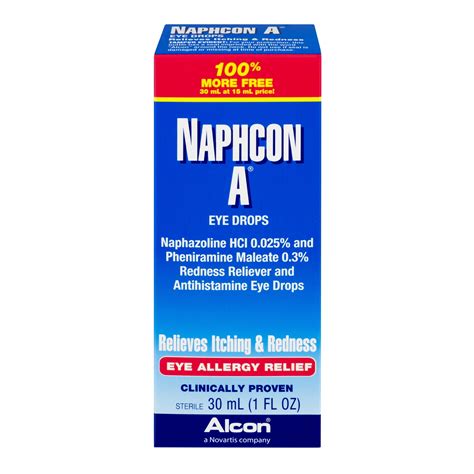 Naphcon A Allergy Eye Drops, 1.0 Fl. Oz. HSA/FSA Eligible - Walmart.com