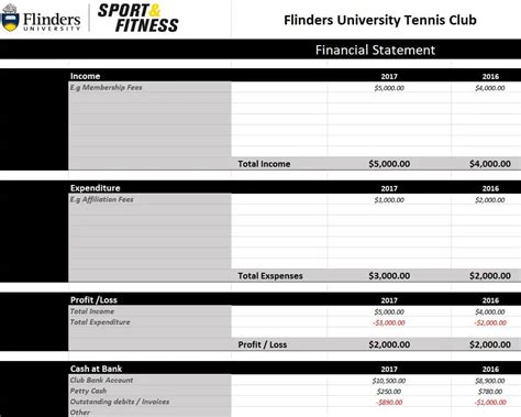 Image result for Free Club Financial Statement Excel