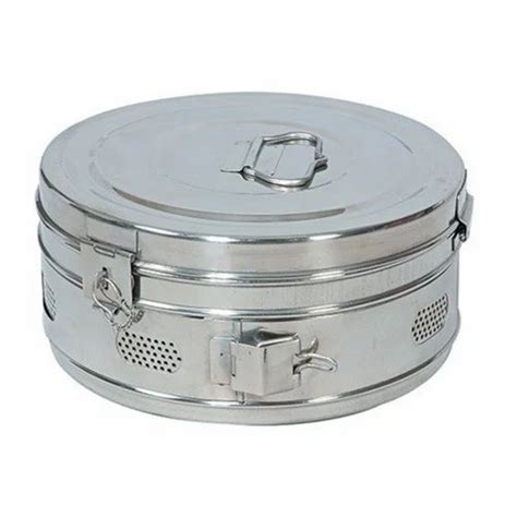 Hospital Holloware - Stainless Steel Hospital Dressing Drum ...