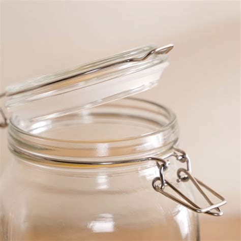 Kitchen Jars With Airtight Clip Lids Set Of 4 1500ml Online - Premium ...