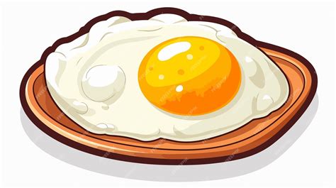 Cartoon Posh Egg Sticker Vector Isolated | Premium AI-generated vector