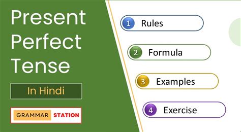Present Perfect Tense in Hindi - Rules Examples Exercise Sentences