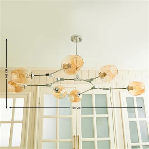 Buy Melody Shellacs Glass Pendant Lamp from Home Centre at just INR 7999.0