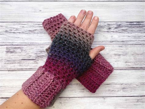 Crochet Fingerless Gloves Beginners