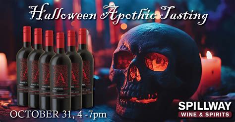 Halloween Apothic Wine Tasting at Spillway Wine & Spirits, 1925 ...